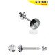 Серьги Inverness 186c Light Chrome 4mm/Cristals from Swarovski NIOBIO