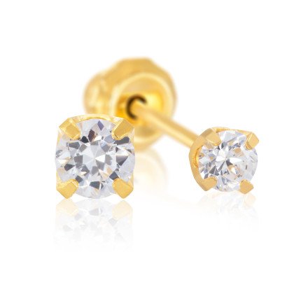 Серьги Inverness 37C Cubic Zirconia 2mm