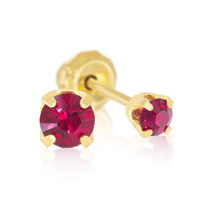 Серьги Inverness 87C July Ruby Crystal 3mm