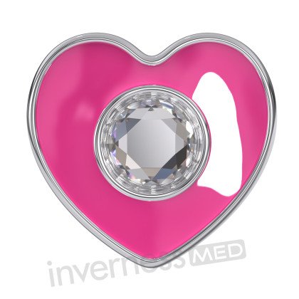 Серьги Inverness K1229c Cuore rosa 6mm Gambo corto